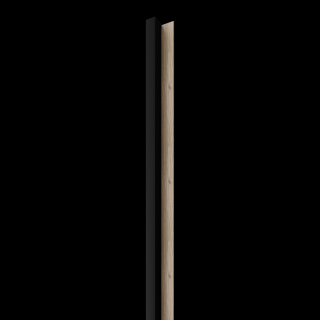 Dřevěná lamela LINEA 1 - černá / dub 2750 x 64 x 40 mm cena za balení