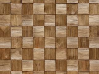 Dřevěný obklad Wood collection QUADRO 3 - 38x38x0,6-1,4 cm cena za balení