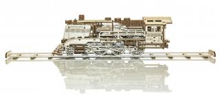 3D mechanické puzzle Dřevěný Express s kolejemi