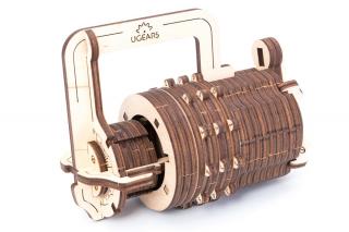 Ugears 3D mechanické puzzle Číselný zámek 34 ks