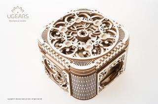 Ugears 3D mechanické puzzle Šperkovnice 190 ks