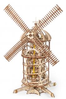 Ugears 3D mechanické puzzle Větrný mlýn 585 ks