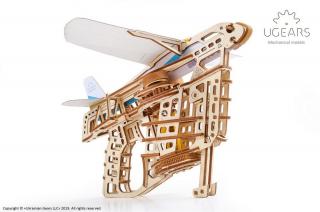 Ugears 3D mechanické puzzle Vystřelovací letadlo 198 ks