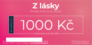 Elektronický poukaz Z LÁSKY 1 000 Kč