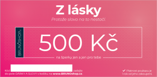 Elektronický poukaz Z LÁSKY 500 Kč