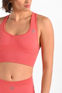 Prodyšná Sportovní Podprsenka Ultra TPU-29 Coral Pink Velikost: S/M