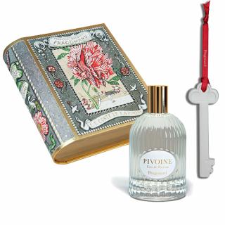Pivoine, Fragonard, dárkový set parfémová voda 100 ml + parfemovaný doplněk klíč