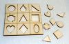 Dřevěné hry a ostatní podložky: vkládačka tvary