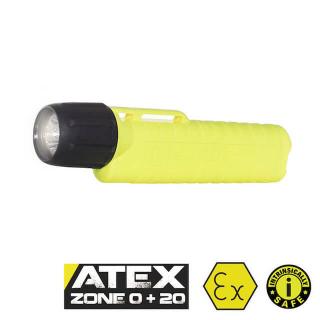 UK hasičská svítilna 4AA eLED RFL 225 lm ATEX Zóna 0, žlutá (na přilbu)