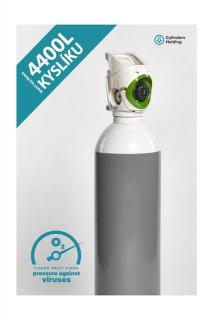 VÍTKOVICE CYLINDERS domácí kyslíková terapie OXYGEN SET 20L (objem 4400l kyslíku) Obsah média: S kyslíkem