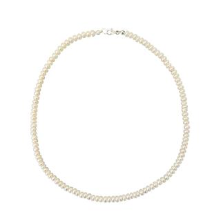 Pánský perlový náhrdelník bílý Délka: 45