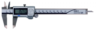 Digitální posuvné měřítko 0-150 mm, IP67, bez výstupu dat s posuvovým kolečkem