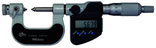 Digitální třmenový mikrometr 0-25 mm na měření závitů