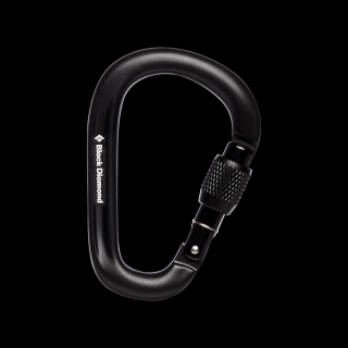 Black Diamond Pearlock Screwgate Carabiner Barva: Černá