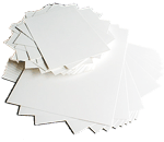 Bílý enkaustický papír, různé formáty sady papírů dle velikosti: A6, 100 ks