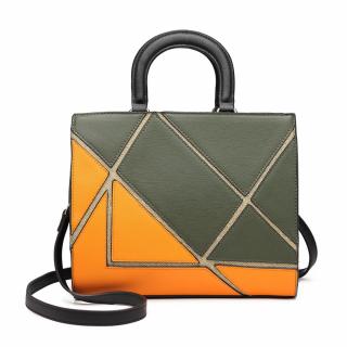 Dámská kabelka 1860 zeleno-oranžová