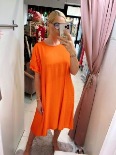 Šaty Orange Oversize Velikost: M/L/XL/XXL, barva: oranžová