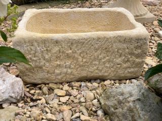 AKCE 2ks Kamenný truhlík z pískovce - truhlík STONE, délka 50 cm, šířka 32 cm, výška 22 cm
