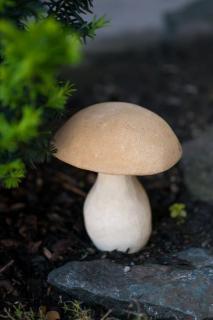 dekorace na zahradu - houba malá, výška 15 cm, 1,5 kg