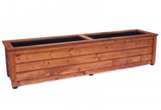Dřevěné truhlíky Beskydy 4, 170x45x40, severský smrk Odstín: Teak