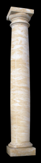 fasádní a stavební prvky - Sloup velký-pemrlovaný, výška 237 cm, 380 kg