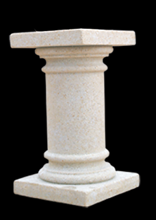 fasádní a stavební prvky - Sloupek kulatý, výška 16 cm, 1 kg