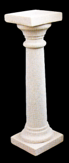 fasádní a stavební prvky, Sloupek květinový hladký 22 kg, výška 60 cm