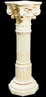 fasádní a stavební prvky - Sloupek s kanelami II, výška 79 cm, 33 kg