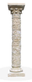 fasádní a stavební prvky - Sloupek vysoký s reliéfy, výška 97 cm, 35 kg
