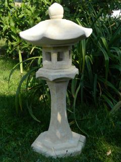 japonské zahradní lampy do zahrady 60x45x22cm kamenná okrová