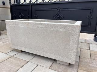 Luxusní velký PEMRLOVANÝ květináč z pískovce, ELEGANCE - 70x36 výška 30 cm, 70 kg