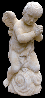 socha, zahradní sochy, Anděl klečící II. 30 kg T
