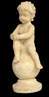 socha, zahradní sochy, Dítě na kouli III.  22kg  T