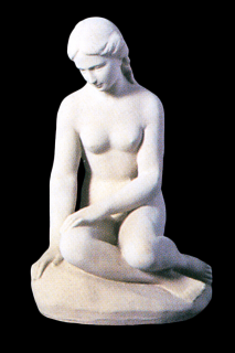 socha, zahradní sochy, Dívka sedící 22kg  T