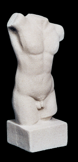 socha, zahradní sochy, Torzo mužské 1,7kg