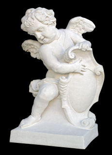 socha, zahradní sochy velké z pískovce, Anděl - baroko - levý, 220kg