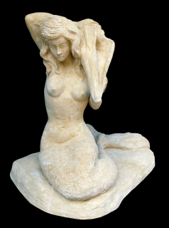 socha, zahradní sochy velké z pískovce, Mořská panna 106 kg  T