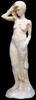 socha, zahradní sochy velké z pískovce, Velká dívka 186kg T