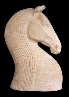 sochy zvířat - Hlava koně velká, výška 115 cm, 350 kg