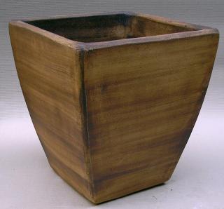 venkovní keramické květináče - váza kónická, výška 48cm ODSTÍN-GLAZURA: 5. antracit-tmavě šedá-TS