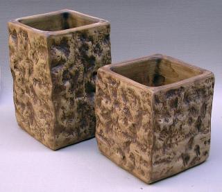 venkovní keramické květináče - váza STONE, výška 56cm ODSTÍN-GLAZURA: 5. antracit-tmavě šedá-TS