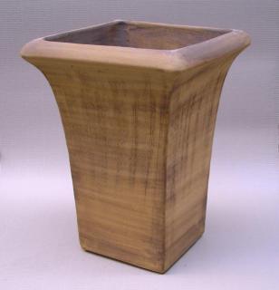 venkovní keramické květináče - váza TOP, výška 65cm ODSTÍN-GLAZURA: 1.STANDARD-starohnědá-SH