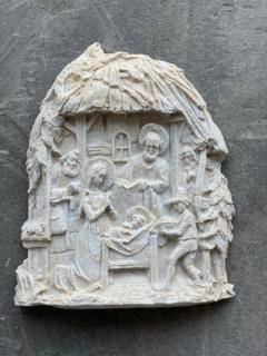 zahradní dekorace - Betlém - reliéf, výška 20 cm, 1 kg