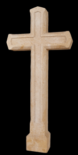 zahradní dekorace - Kříž malý, výška 105,5 cm,  37 kg