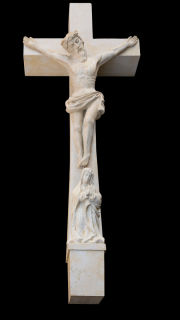 zahradní dekorace - Kříž velký, výška 225 cm, 250 kg