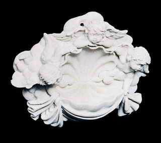 zahradní dekorace - Křtitelnice, výška 12 cm, 0,5 kg