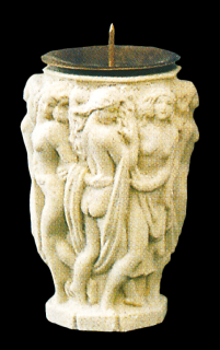 zahradní dekorace - Svícen, výška 13 cm, 1,1 kg