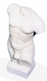 zahradní dekorace - Torzo mužské, výška 50 cm, 21 kg