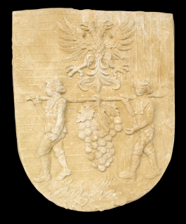zahradní dekorace - Víno - reliéf, výška 65 cm, 32 kg