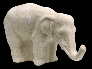 zahradní dekorace zvířat - zahradní sochy zvířat, slon 1,3kg J